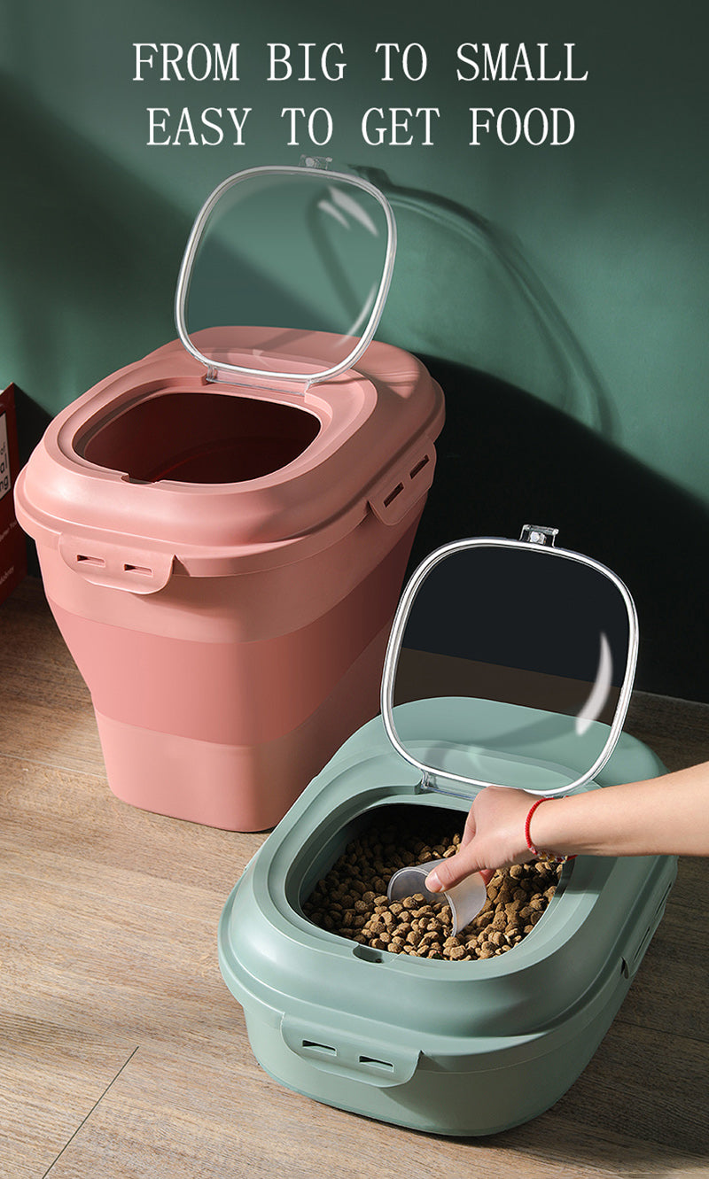 Airtight Pet Food Storage With Measuring Cup