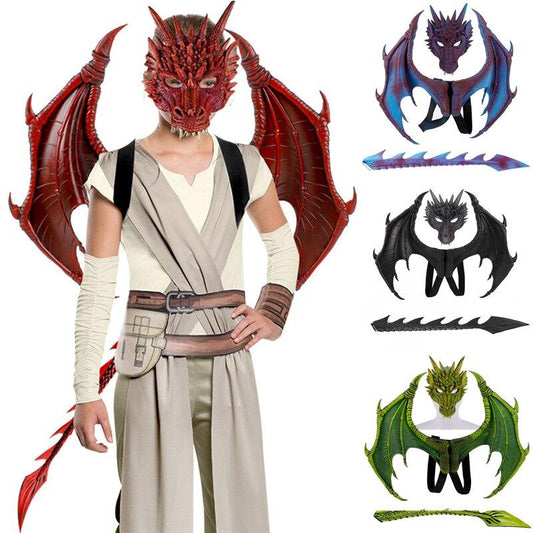 Costume 3D Dragon Wings or Mask Set