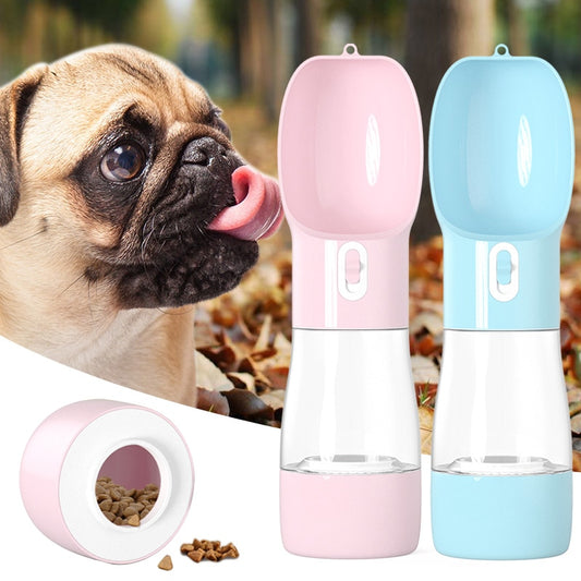 Multifunctional 2-IN-1 Portable Dog Water Bottle And Feeder