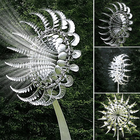 Magic Metal Windmill - Yard Spinner Fairy Garden Ornaments