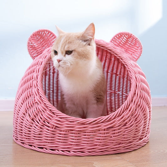 Kitty Ears Woven Calming Cat Cave Cat Condo Regular price